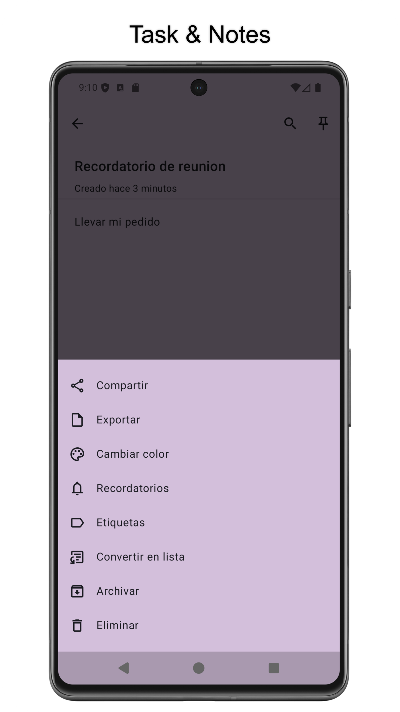 Captura de Notepad: Minimalist Notes